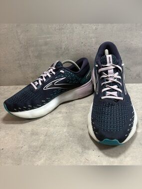 Brooks Glycerin GTS 20 Women's Size 11B Pink Blue Running Shoes 1203701B499